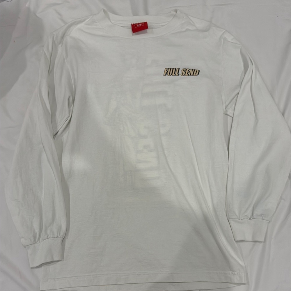 White Long Sleeve Full Send Merch